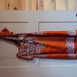 Orange One Shoulder Mini Dress